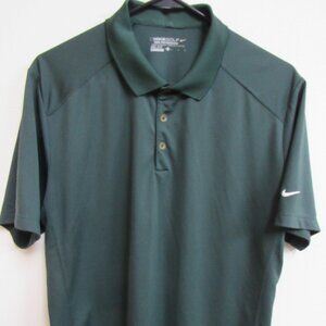 Nike Golf Tour Performance Dri-Fit Green Short Sleeve Polo Shirt Large
